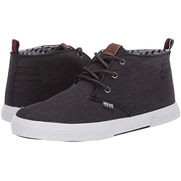 Ben Sherman Other - Ben Sherman Bristol charcoal navy chukka high top mens canvas sneakers size 10